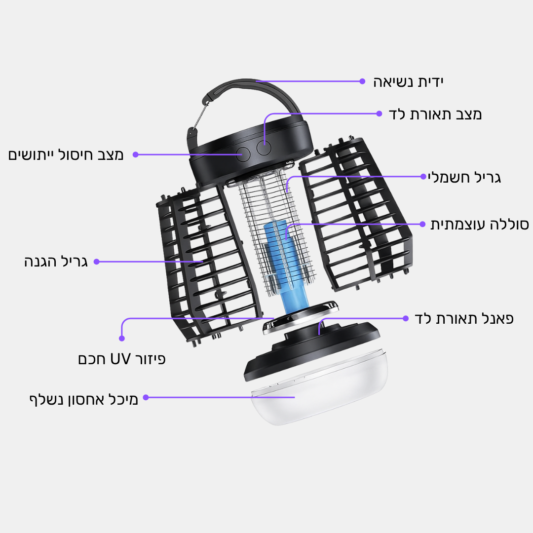משמיד ייתושים בטכנולוגיה מתקדמת - Zappit