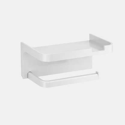 מתקן נייר עם מדף אחסון ללא צורך בקידוח - Holdy