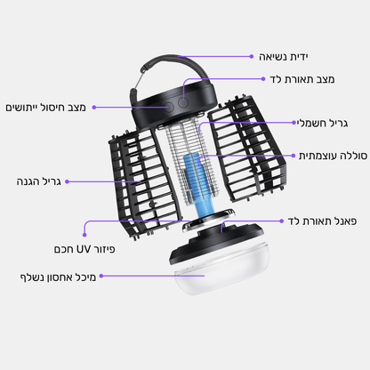 משמיד ייתושים בטכנולוגיה מתקדמת - Zappit