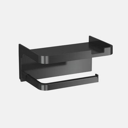 מתקן נייר עם מדף אחסון ללא צורך בקידוח - Holdy