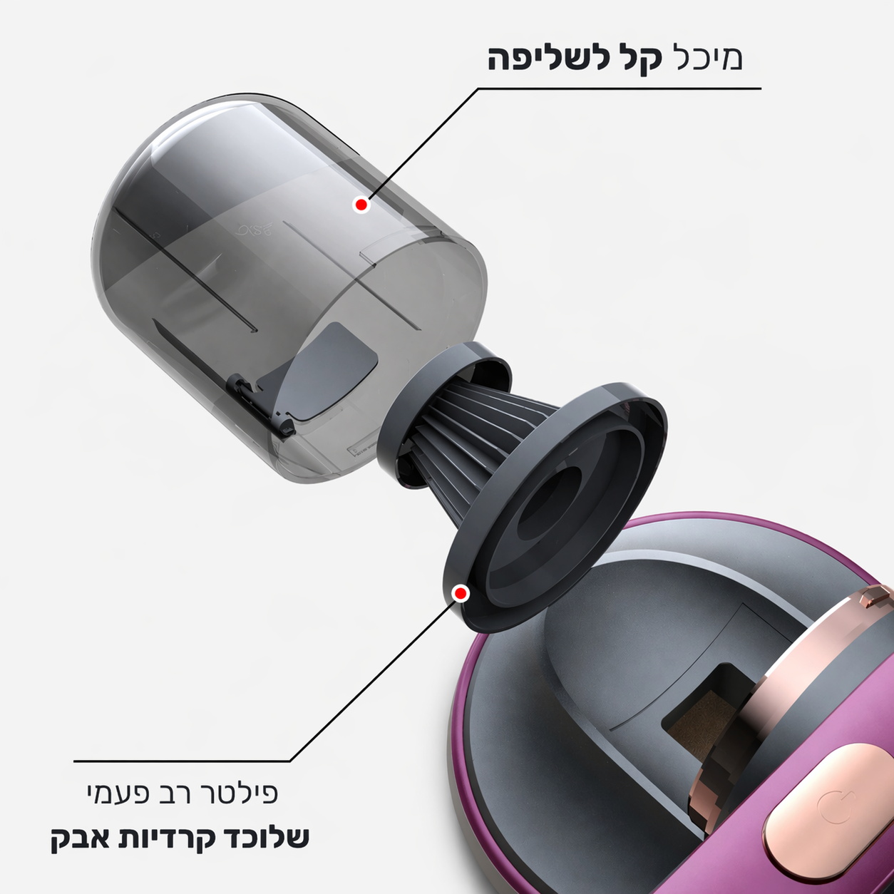 Breezy - שאיבת אבק וחיטוי בדים עדינים